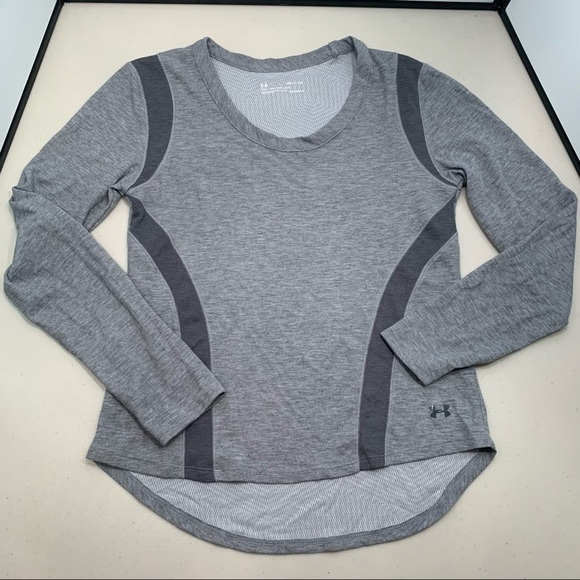 Under Armour Womens ColdGear Infrared LS Sweatshirt Gray 1325612 Small - Picture 7 of 11